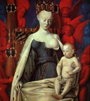 Fouquet, Jean - Virgin and Child Surrounded by Angels